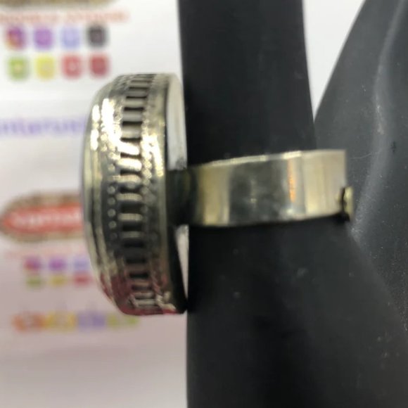 Afghan Stone Ring Handmade Kuchi Ring - Picture 2 of 2